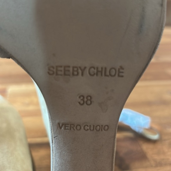 See By Chloe Elegant Tan Wedge Sandals 
Size 38 - Picture 9 of 9